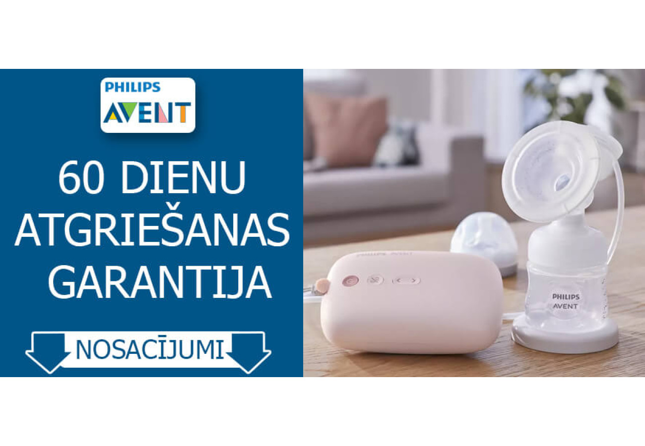 Philips Avent elektriskais piena sūknis ar naudas atmaksas garantiju!