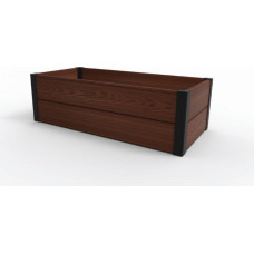 Keter Apmalīte taisnstūra puķu dobei Maple Trough 106x52x32cm brūna