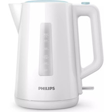 PHILIPS tējkanna 1.7 l, balts/zils