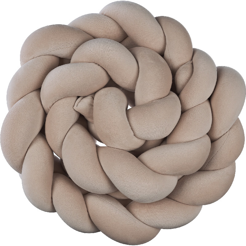 Baby In World BABY 002356 Warkocz do ł&oacute;żeczka welur beż 210 cm