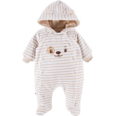 Ubranka EWA 758521 RUN&FUN Pajac welurowy ociepl. beż 56