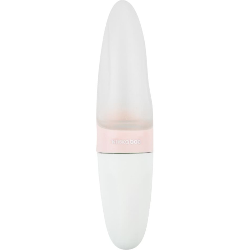 Silicone squeeze feeding bottle with spoon 90ml Comet Pink