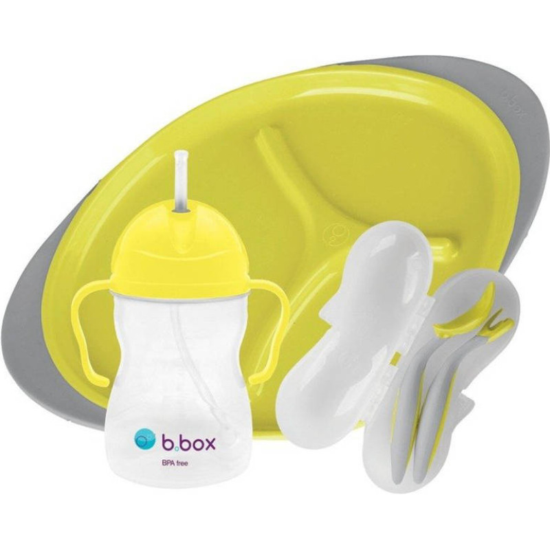 B.box BB00393 Zestaw do karmienia BLW Lemon Sherbet