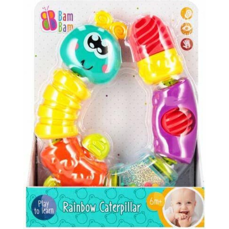 Minikid 541908 BAM BAM GRZECHOTKA  GĄSIEN. TĘCZA