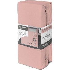 SHEET SOFT 140X200+25 JERSEY ELASTIC BAND PINK COTTON.