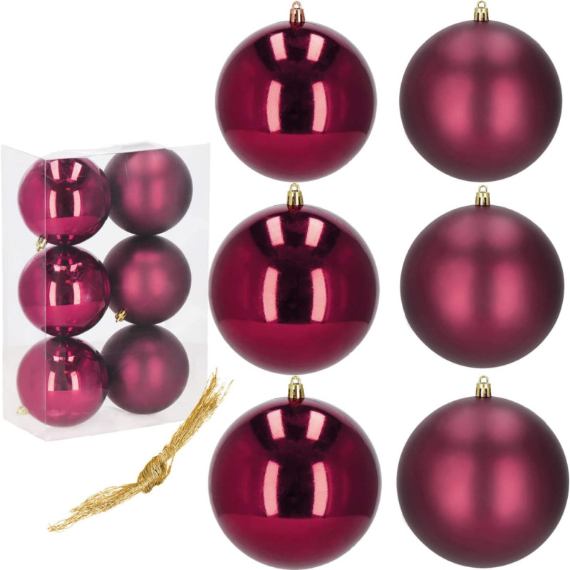 Springos Ziemassvētku bumbiņas Springos CA1191 10 CM 6 GAB.