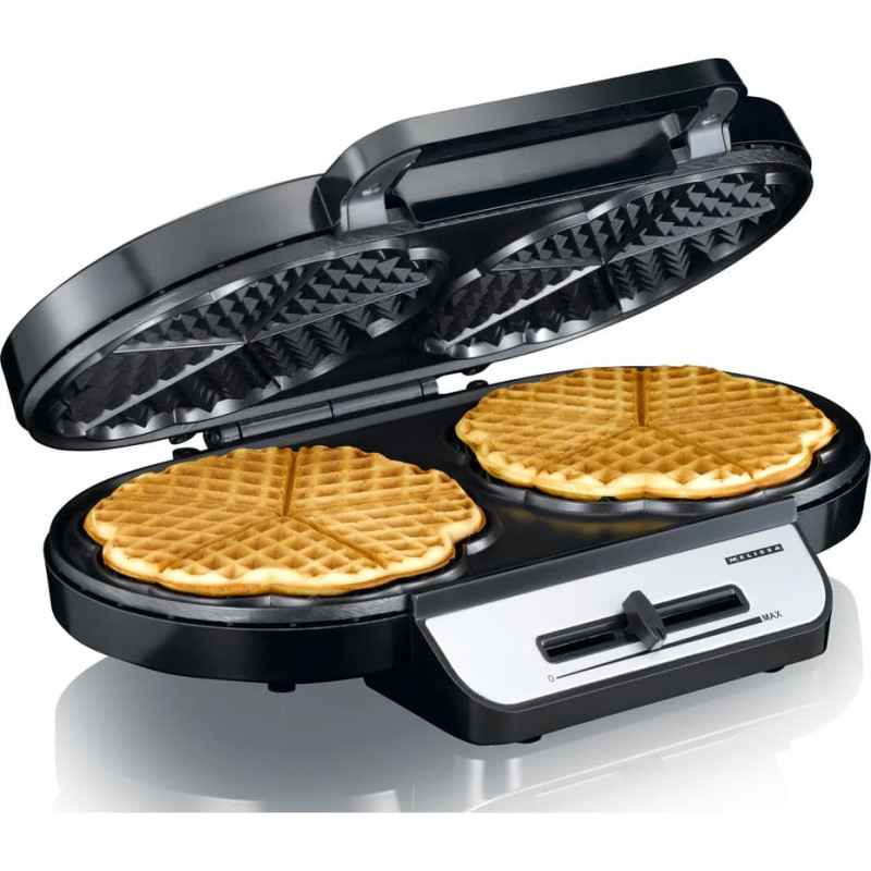 Melissa dubultā vafeļu panna, 1200W, nerūsējošā tērauda - 16250087