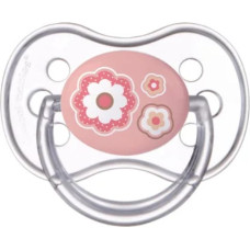 Canpol 22/562 Smoczek uspokajający silikonowy okrągły 0-6 m-cy Newborn baby różowy