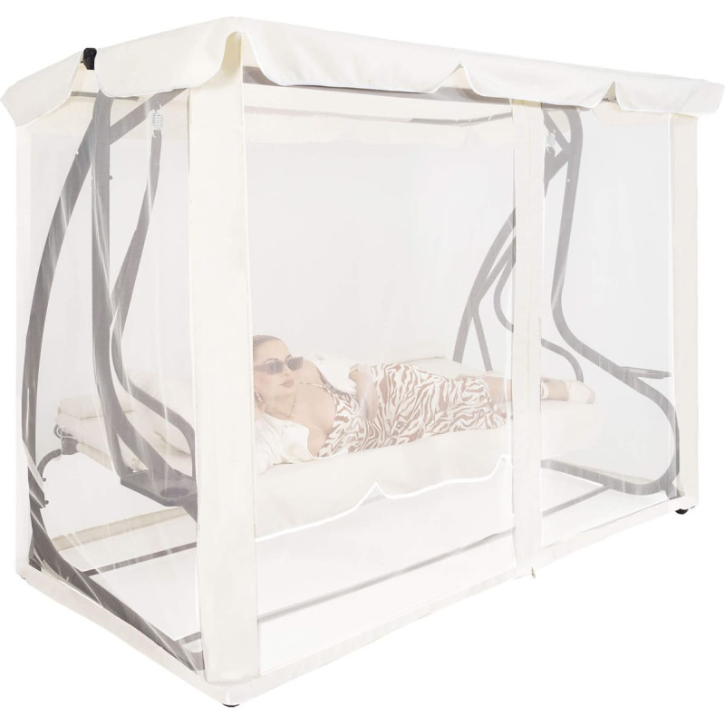 Springos Dārza šūpoļu aizsargtīkls pret odiem Springos GS0025M, universāls, ecru krāsā