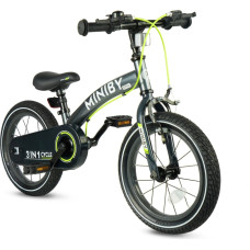 Qplay Rowerek Dziecięcy - Rowerek Biegowy Miniby 14 cali Grey