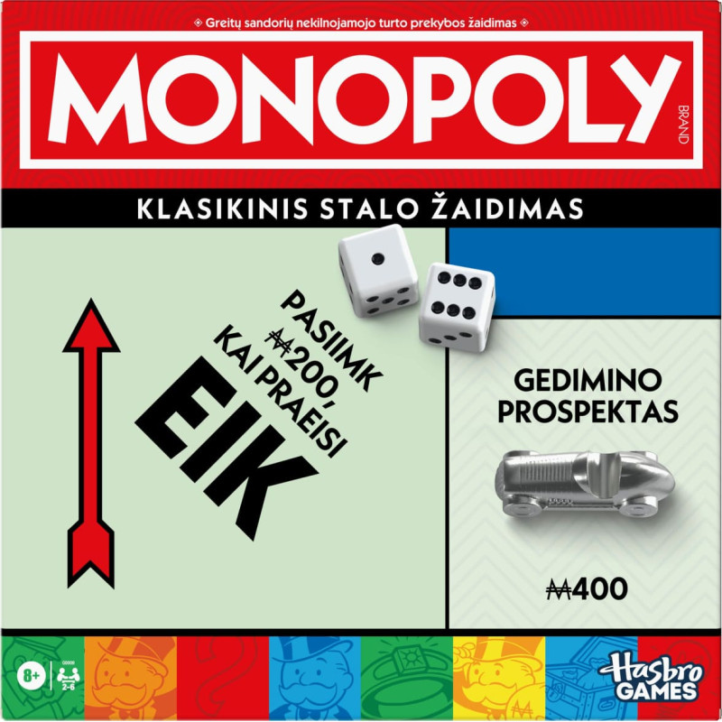 Monopoly Настольная игра Классическая Монополия (на литовском языке.)