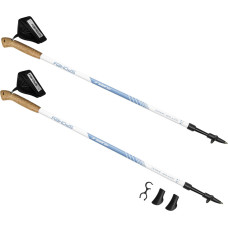 Spokey Nordic Walking poles white blue Spokey RUBBLE