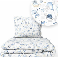 Ankras Bedding set - 6  parts - 120/90/360 - SEA BABY