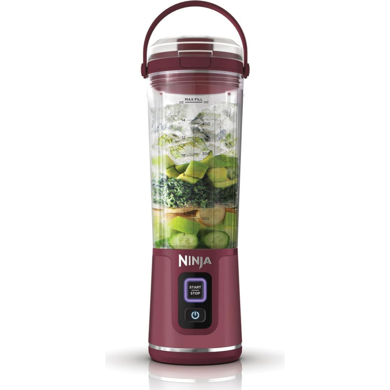 Ninja pārnēsājams bezvadu kokteiļu blenderis, 0.5l, sarkans - BC151EUCR