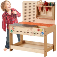 Masterkidz koka darbnīca Montessori STEM ar instrumentiem + aksesuāri