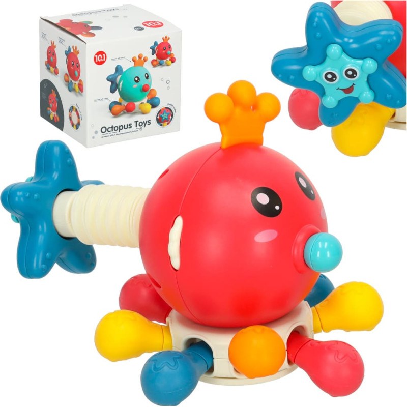 Astoņkājis sensorā Montessori rotaļlieta zīdaiņiem