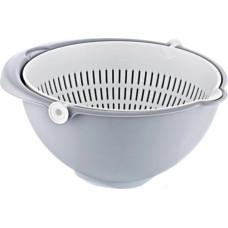 Keeeper Bļoda-caurduris 2in1 Stella 21x21x10,5cm balta/pelēka