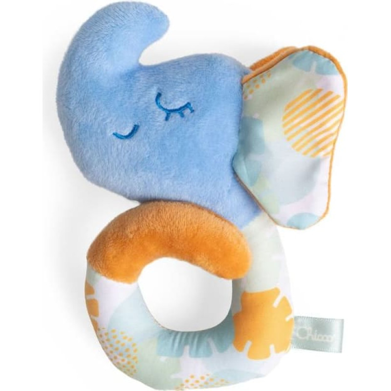 Chicco 177868 – ceļojumu grabulis zilonītis