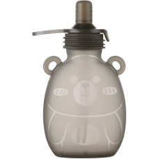 Haakaa Happii Bear silikona maisiņ&scaron; biezeņiem/sulam 500 ml Grey