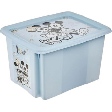 Keeeper Kaste ar vāku 30L Karolina "Mickey Mouse" 45x35x27cm zila