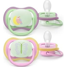 Philips Avent SCF376/29 PACIFIER AIR NIGHT 6-18 GIRL