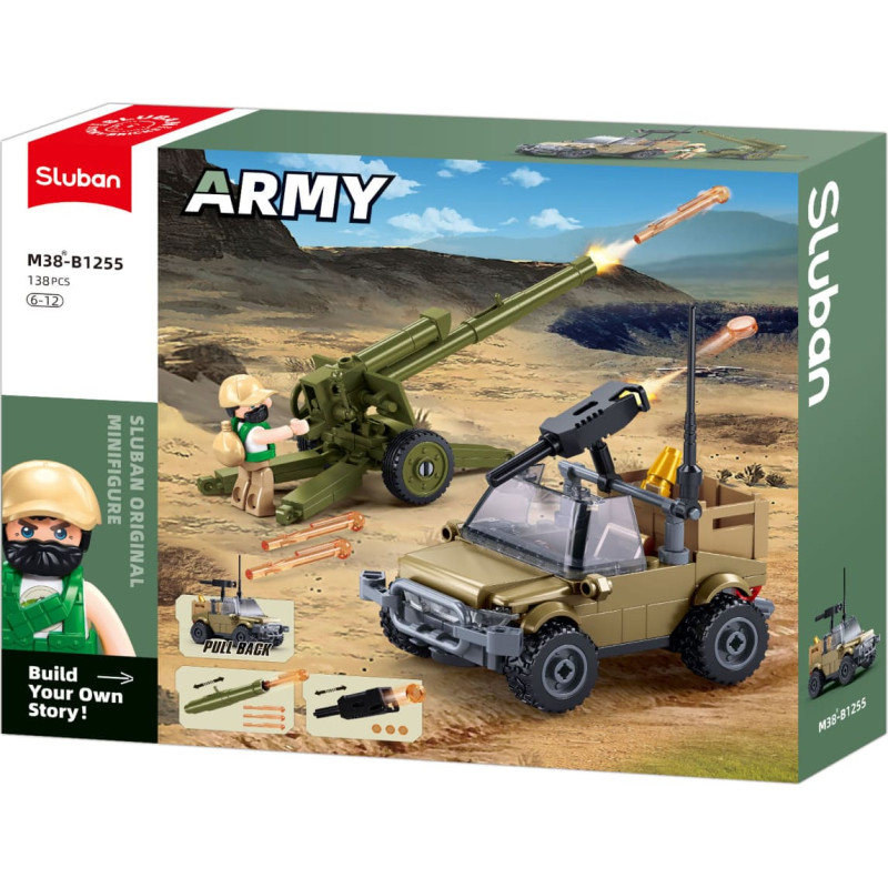 Sluban konstruktors, D30S haubice, 138 det.