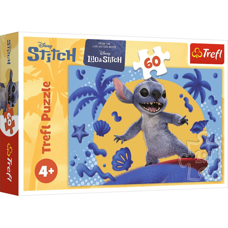 Trefl DISNEY STITCH Puzle Diena ar Stitch, 60 gab.