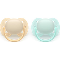 Philips Avent AVENT SCF091/40 Smoczek Ultra Soft 0-6m beżowy / miętowy