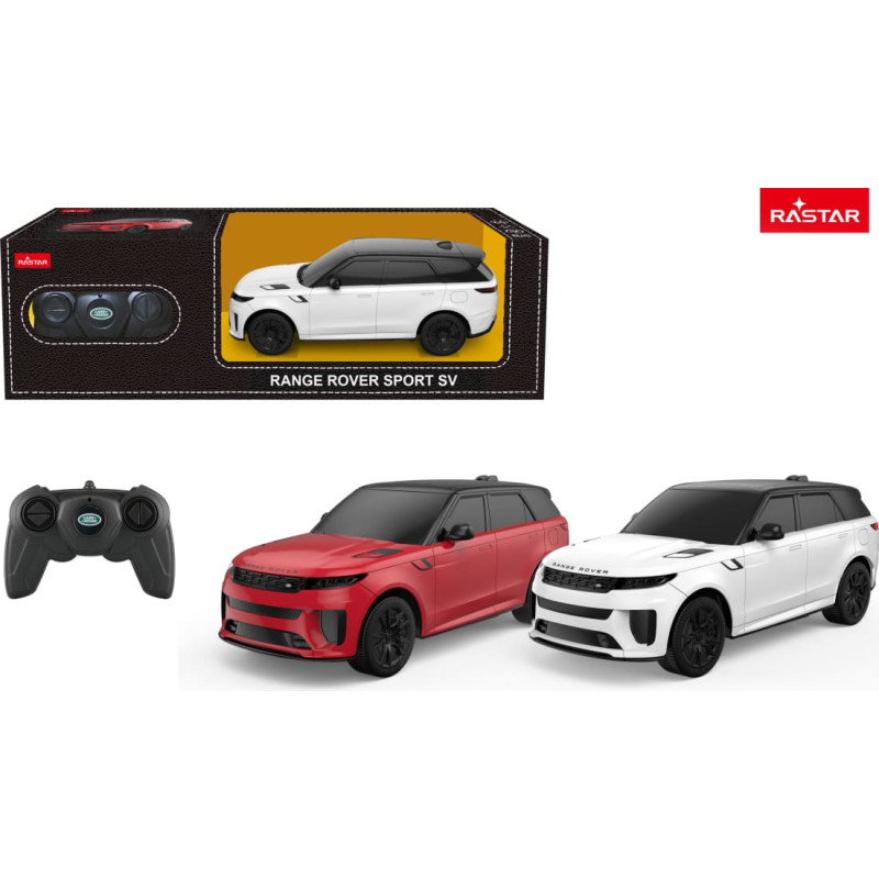 Rastar R/C 1:24 rādiovadāms auto Range Rover Sport SV, asort., 10270