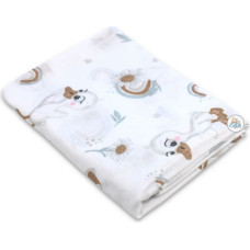 Ega Kids Swaddling blanket / Diaper - 15104 - MUSLIN - size 120x120 - DUCKLING - WHITE