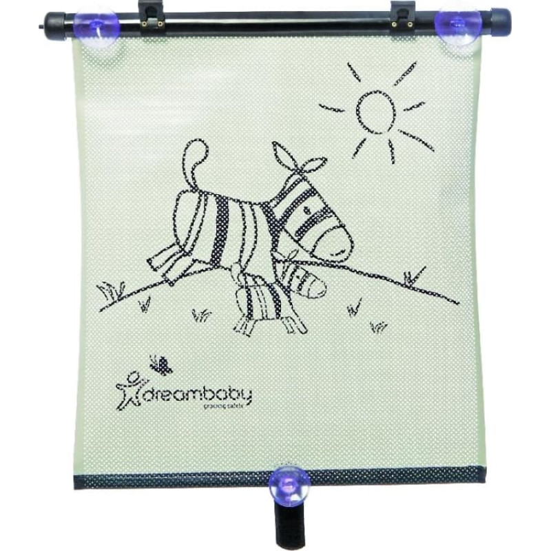 Dreambaby DOUBLE SIDED ZEBRA PRINT - CAR WINDOW RO