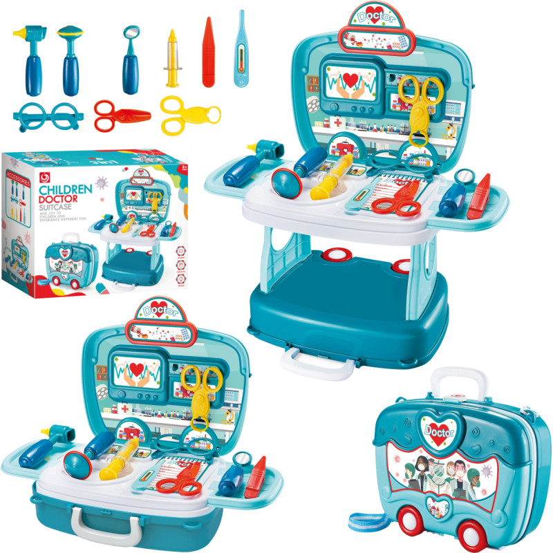 ZESTAW LEKARSKI STOLIK W WALIZCE