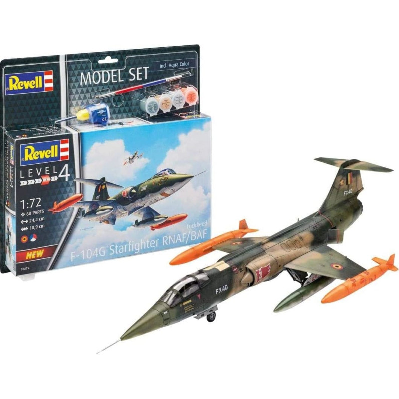 Revell Modeļu komplekts: saliec un krāso Lockheed F-104 G Starfighter RN