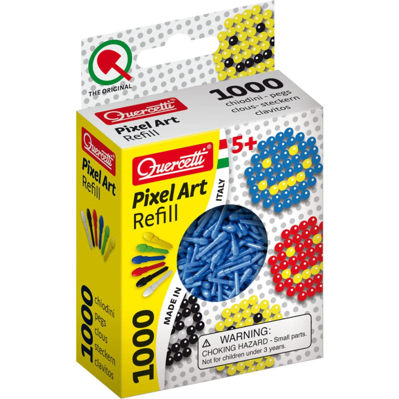 Quercetti Pixel Art detaļas mozaīkai (zilas) 5+ g.