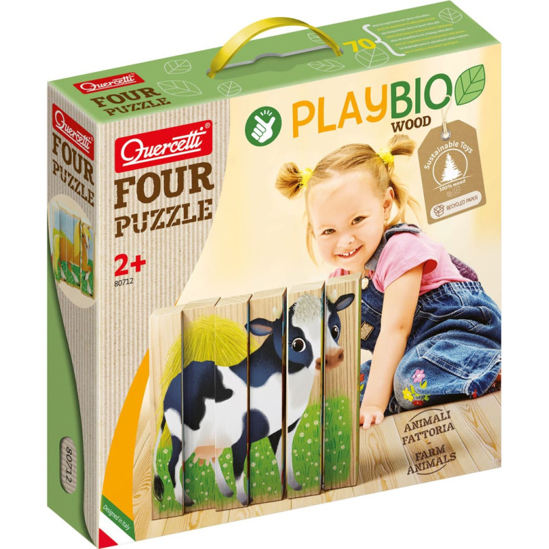 Quercetti Four Puzzle Farm Animals 2+ g.