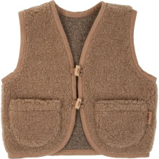 Wool baby vest Nevada 110/116 brown