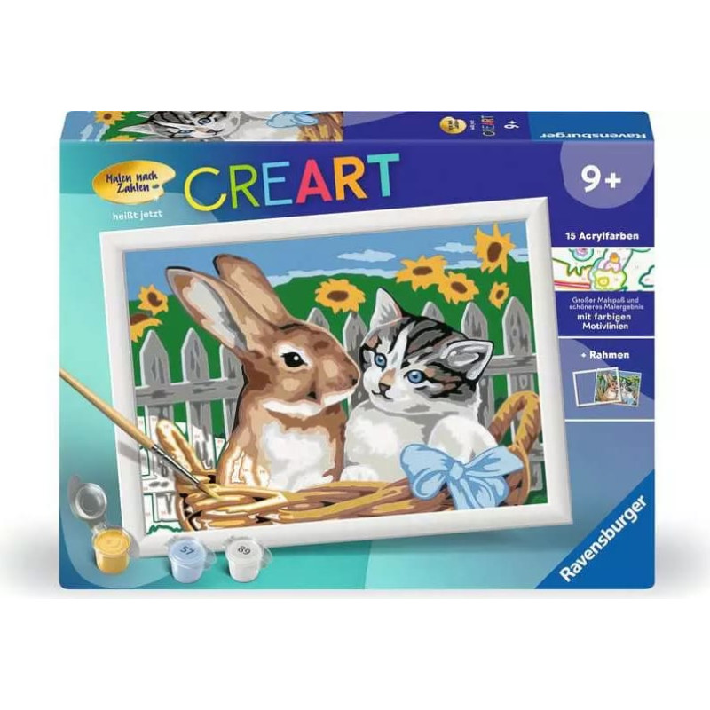 Ravensburger Krāsojamā glezna 18X24cm Jauki draugi