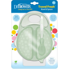 Dr.browns TF010 Miseczka z łyżeczką do karmienia w podr&oacute;ży