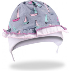 Yo Baby Cepure meiteņu SAILBOAT 38-42 cm CLU-084-izpārdo&scaron;ana