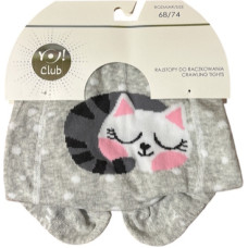 Yo Baby Zeķubikses rāpo&scaron;anai 68/74 RAB-0025 grey cat