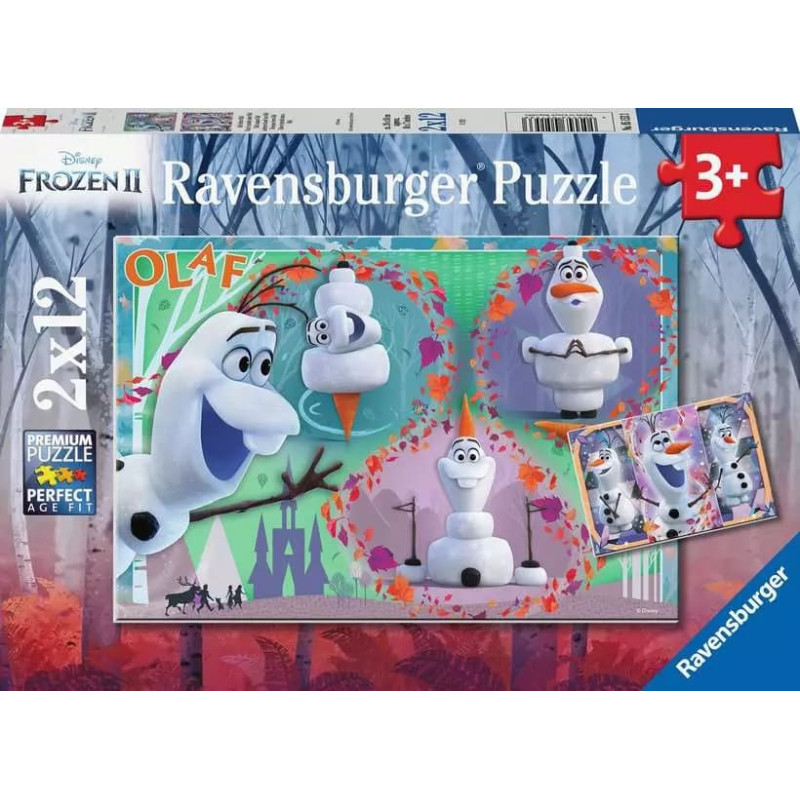 Ravensburger Puzle 2x12 gab. Disney Ledus sirds 2