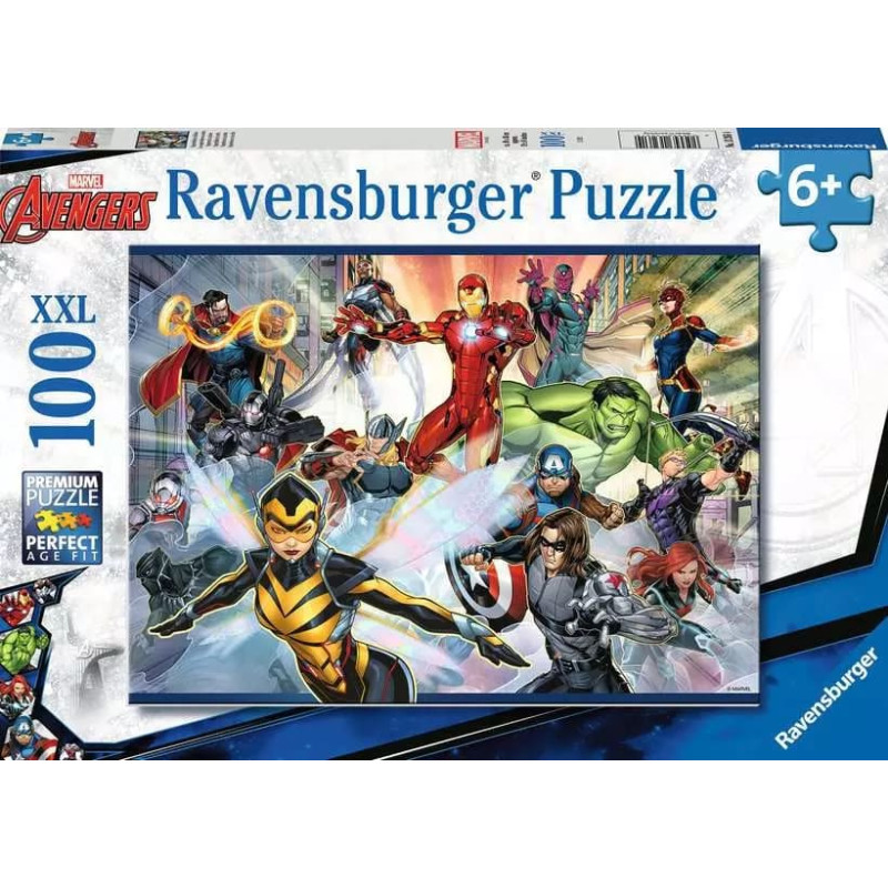 Ravensburger Puzle 100 gab. Marvel Atriebēji