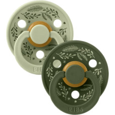 Bibs Holiday &ndash; Colour Round apaļie mānekļi Sage / Hunter Green 0-6m 2gb.