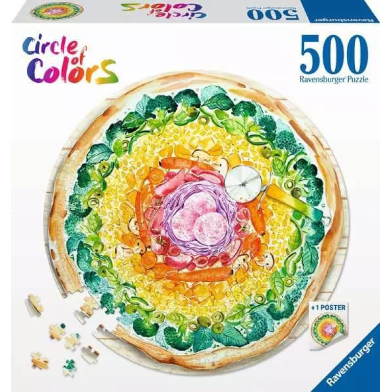 Ravensburger Puzle 500 Krāsu aplis: Pica