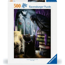 Ravensburger Puzle R 500 Melnais kaķis un krauklis