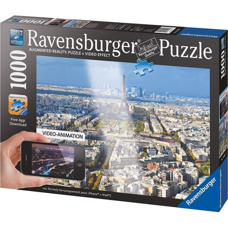 Ravensburger Puzle R 1000 Parīze (ar video efektu)