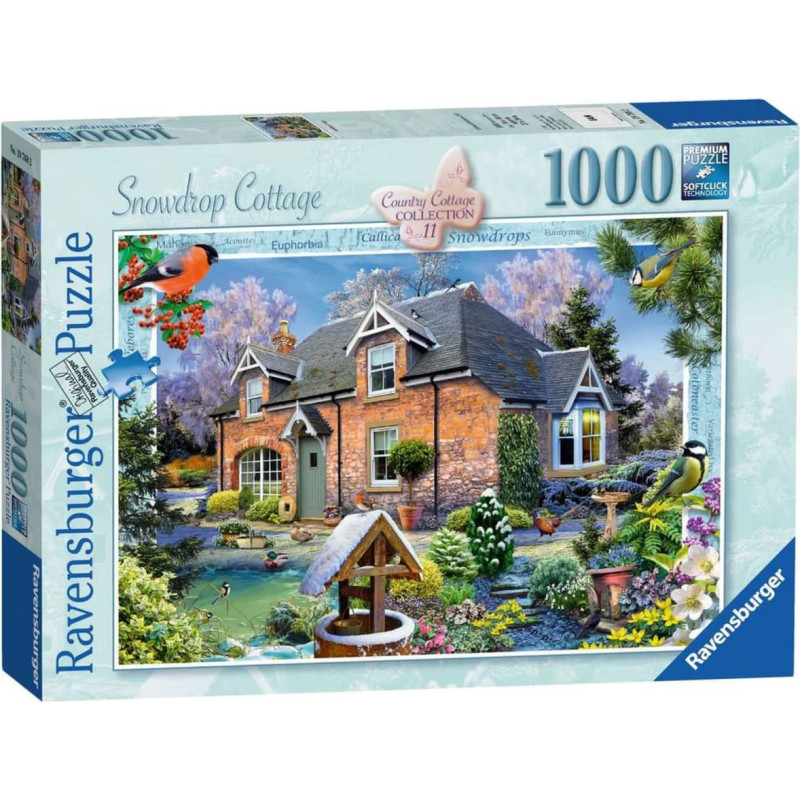 Ravensburger Puzle R 1000 Sniegpulksteņa kotedža