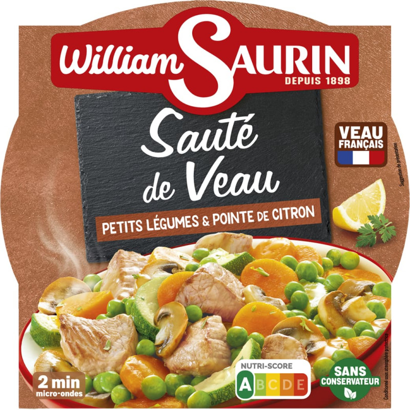 William Saurin &Scaron;efpavāra teļa gaļas un dārzeņu sautējums, trauciņā, 280g