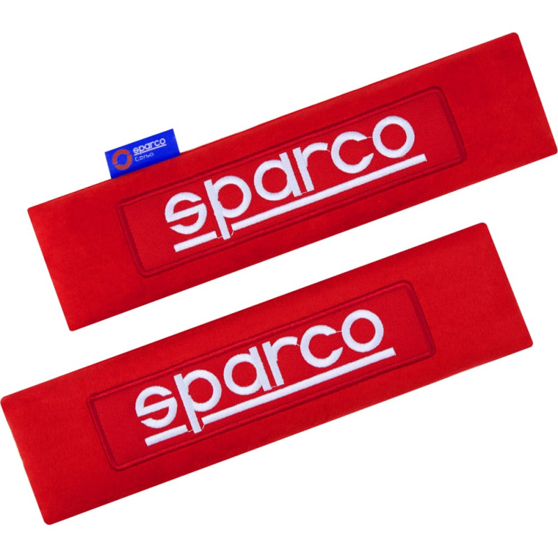 Sparco Dro&scaron;ības jostu spilventiņi, sarkani