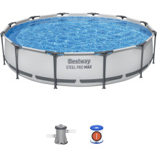 Bestway 56416 tērauda rāmja baseins Steel Pro Max ar filtrēšanas sūkni, 3.66 m x 0.76 m